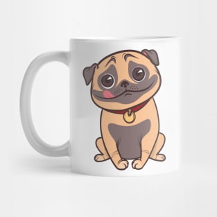 Cartoon Hungry Dog Art Prints Mug